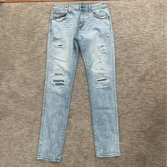 🚨 3 for $25 - AEO 34X36 Airflex + Temp Tech Athletic Skinny Jeans - Picture 1 of 9